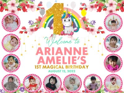5x4 Arianne Amelie First Magical Birthday Tarpaulin Design V2