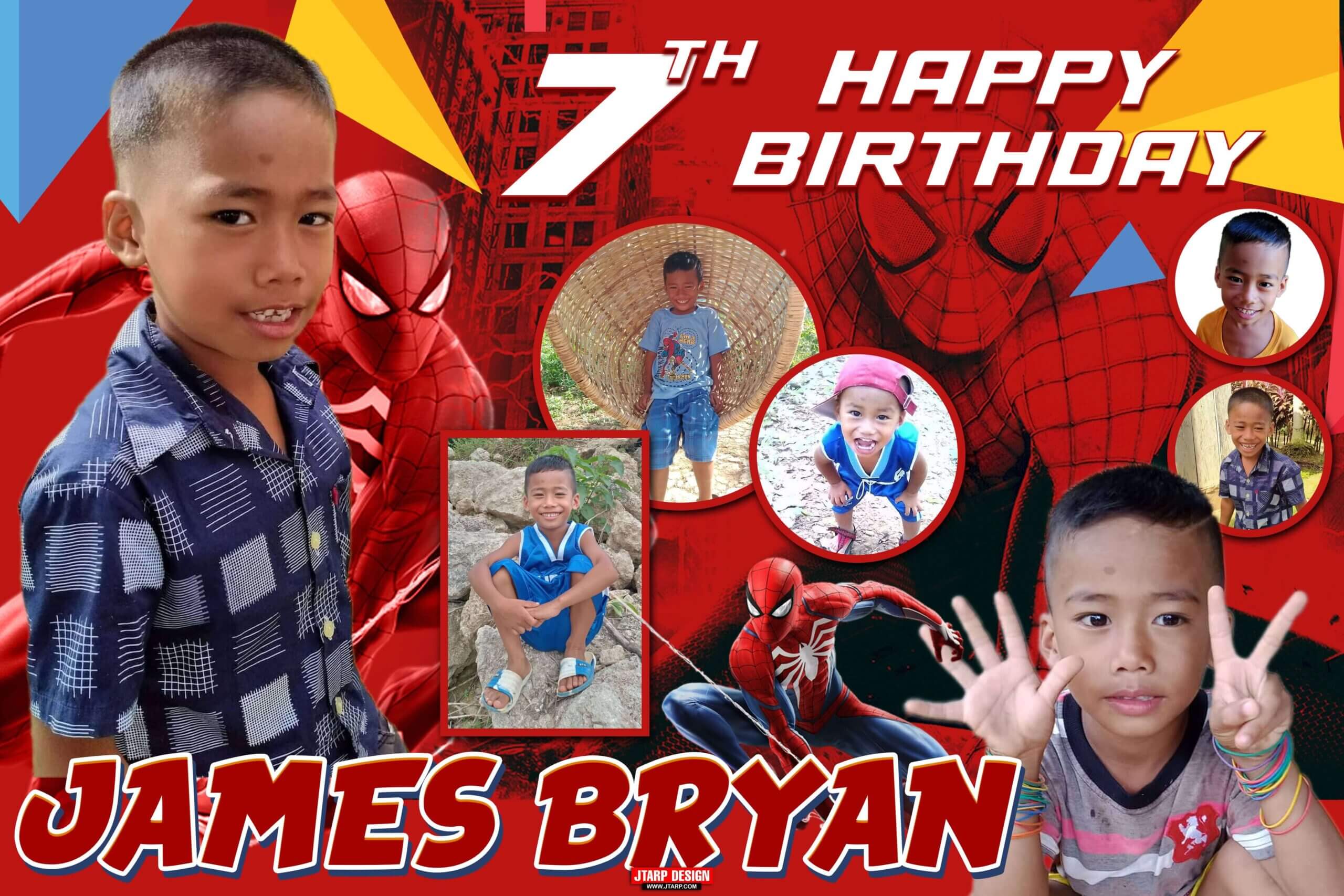 Spiderman Invitation Layout for Birthday & Christening: Free PSD File  Download 