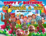 HAPPY 1ST BIRTHDAY ZUE ZERACHIEL TIERRA Cocomelon Layout