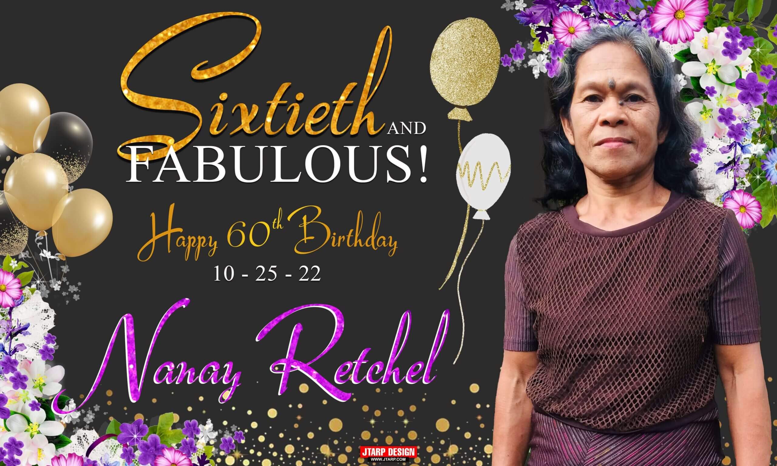 5x3 60th Birthday Nanay Retchel