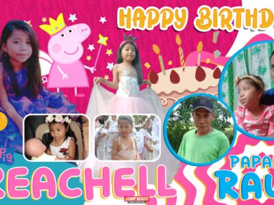 5x3 Happy bday papang raul and reachell Peppa Pig Design