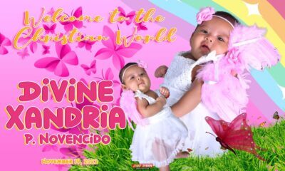 5x3 Welcome to the Christian World Divine Xandria Pink Butterfly Design