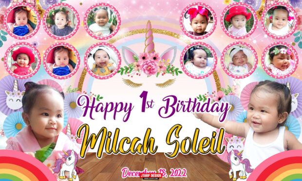 Milestone Unicorn Tarpaulin Design