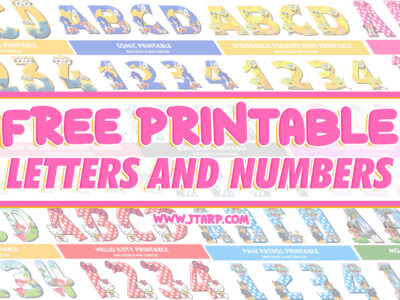 Free Printable Alphabets Letters and Numbers Compilation Thumbnail