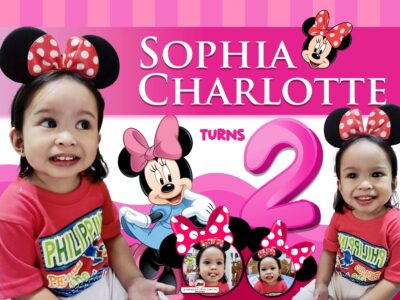 6x4 Sophia Charlotte is turning 2 Minnie Mouse Design copy 1