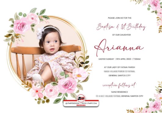 Arianna Invitation and Thank You Card Design