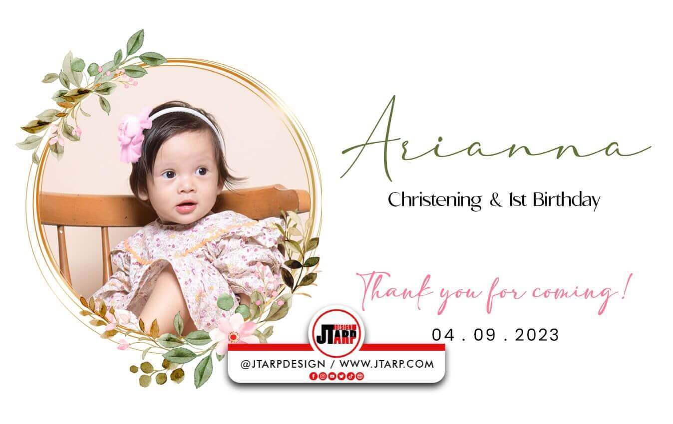 Arianna Thank You Card Design ATM size Landscape copy