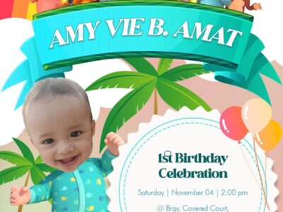 4R Happy First Birthday Amy Vie Cocomelon Invitation Design copy