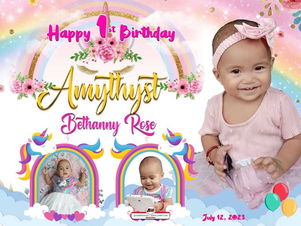4x3 Amythyst Bethanny Rose Unicorn Tarpaulin Design copy