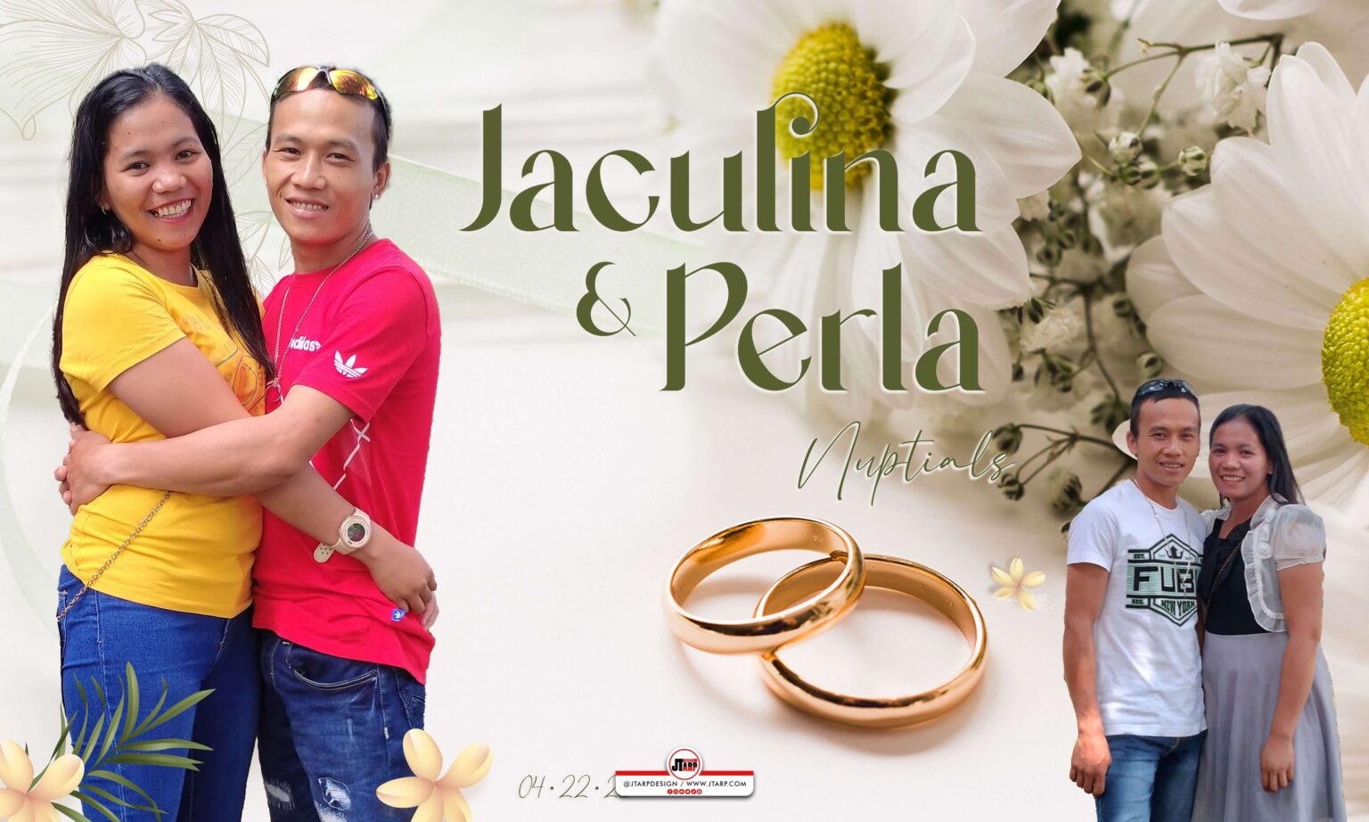 5x3 Jaculina and Perla Wedding Tarpaulin copy