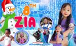 5x3 Zia 8th Birthday Frozen Theme Tarp copy