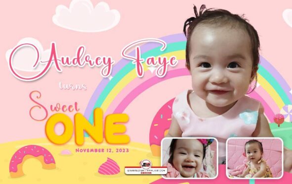 Audrey Faye turns Sweet One Candy Land Theme Ref Magnet