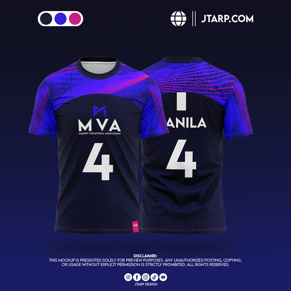 MVA Volleyball Jersy Dark Blue Design Artboard 1