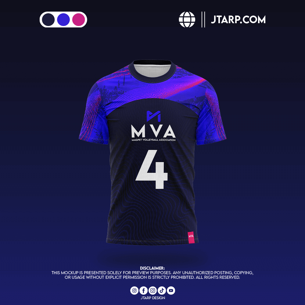 MVA Volleyball Jersy Dark Blue Design Artboard 2