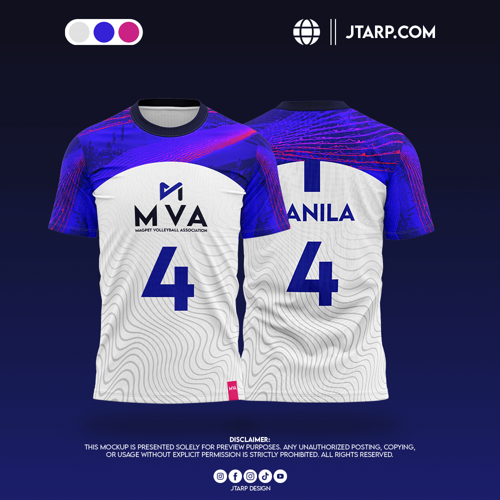 MVA Volleyball Jersy White and Blue Design Artboard 1