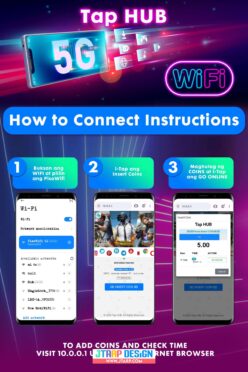 PisoWifi 5G Tap HUB LBP Piso Wifi Tarpaulin Design