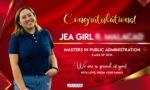 3x5 Congratulations Jea Girl Masters in Public Administration