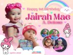 4x3 Happy 1st Birthday Jairah Mae My Melody Theme copy