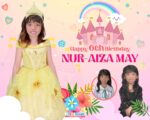 4x5 Happy 6th Birthday Nur Aiza May Princess Bell Theme V1