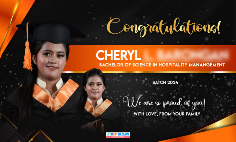 5x3 Congratulations Cheryl Bachelor of Science in Hospitality Manangement copy