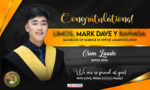 5x3 Congratulations MARK DAVE BACHELOR OF SCIENCE IN OFFICE ADMINISTRATION copy
