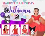 5x4 Juliana 7th Birthday Kuromi Design copy