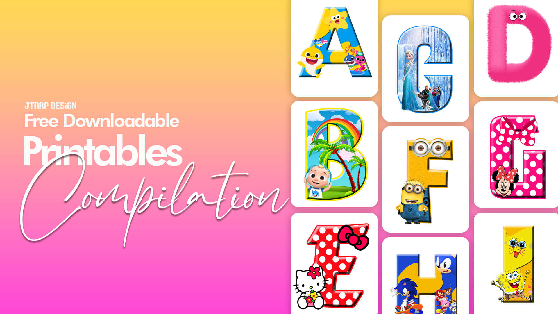 FREE Printable Letters and Numbers for All Your Creative Needs