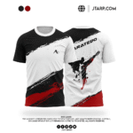 Black Red Brush Stroke Sport CMC Karatedo Shirt Design Artboard 1