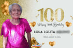 3x2 Happy 100 Birthday Lola Lolita Tarpaulin Design copy