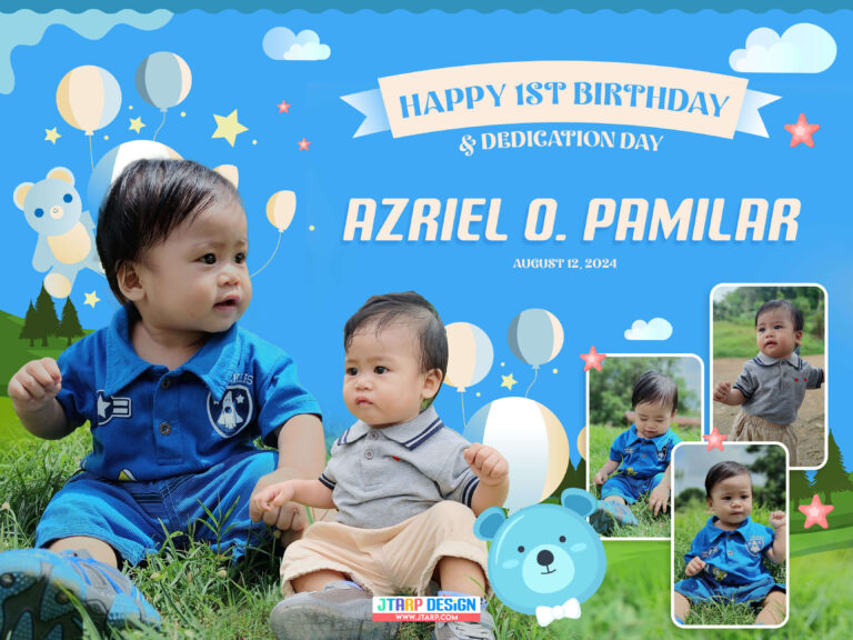3x4 Happy 1st Birthday and Dedication Day copy