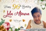 4x6 Happy 96th Birthday Lola Aurora Tarpaulin Design
