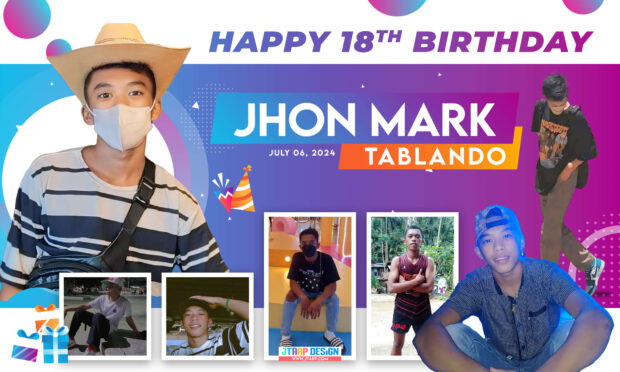 Jhon Mark’s 18th Birthday Celebration Design
