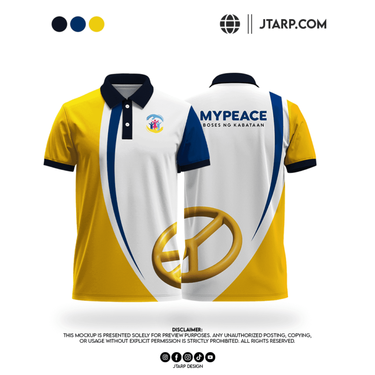 MYPEACE Boses ng Kabataan Yellow Polo Shirt Design Artboard 1