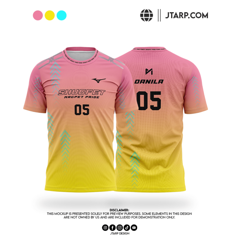 SHUGPET Magpet Pride Yellow Pink Jersey Deisgn Artboard 1