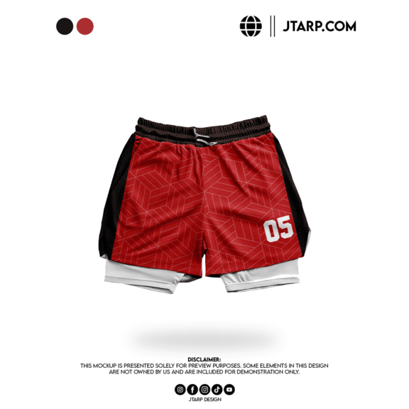 Tolentino Agrivaet Red Black Sleeveless Jersey Short Design Artboard 4