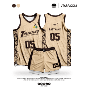 Tolentino Agrivaet Tan with Pattern Sleeveless Jersey Design Artboard 1