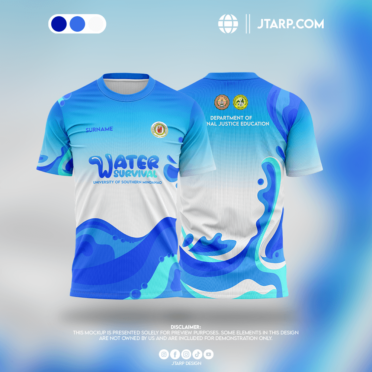 Blue Light Theme Jersey Design for USM Water Survival