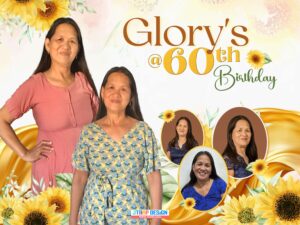 4x3 GLORY @60th Birthday Flower Design