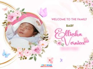 4x3 Welcome to the Family Baby Elliesha