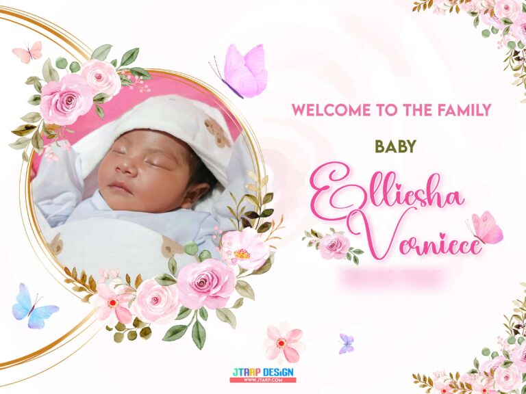 4x3 Welcome to the Family Baby Elliesha