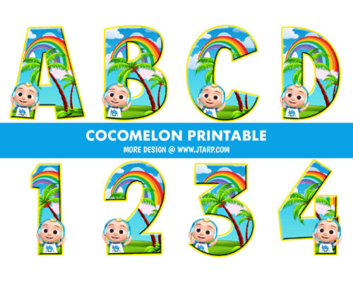 Cocomelon Printable Letters and Numbers Thumbnail