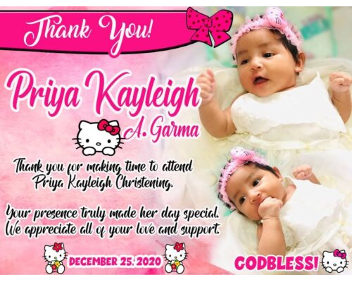 hello kitty tarpaulin template psd for Birthday and or christening